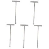 5-Pack Retractable Stainless Steel Handheld Sign Holders with Poles for Warning and Safety Signs V1366-AZ2-W-13137