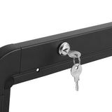 Weisshorn Caravan Table 800 x 450mm Folding Lockable Black CARAVAN-TABLE-80X45-BK
