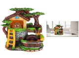 Desktop Fountain Decoration Indoor Simulation Resin Rockery Fake Tree Feng Shui Landscape Table V1294-YM0901-3111200208611