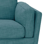 2 Seater Sofa Teal Fabric Lounge Set for Living Room Couch with Wooden Frame V43-SOF-YOKTL2S