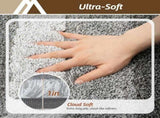 Bathroom Rugs,Ultra Soft Absorbent Bath Mat,Beige Non-Slip TPR Backing Stays in Place, Machine V1107-113-94261-DKG4