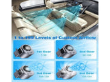 Portable Clip On Car AC Air Conditioner Fan, 3 Speed Cold Air Blowing Car A C Cooling Fan for Car V1366-AZ2-W-11061