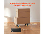 Furniture Dolly, 551 lbs Load Capacity, Furniture Moving Dollies with 4 TPR Silent Wheels, Rectangle V952-JJBYTCPBJHB236VS4V0