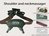 USB Heated Neck, Shoulder, and Back Massager 6D Simulated Human-Hand Deep Kneading Technology, V1232-SZAMY001