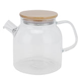 Transparent Glass Tea Pot 600ml Large Capacity Heat Resistant Water Kettle for Home Office Use V1294-YM0901-3118210113311