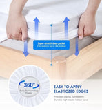 100% Terry Cotton Fitted Mattress Protector Waterproof King V201-W12850221