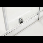 Adjustable 1300x800mm Single Door Corner Sliding Glass Shower Screen in Chrome V63-843251