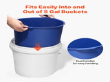 18.9L Bucket Liner for Mix, Reusable Silicone Mortar Bucket Liner for Thinset Paint V952-HNTJBTFYCXTN39KGL001V0