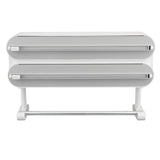 3 in 1 Wrap Cutter Organizer with Paper Towel Holder Magnetic Plastic Aluminum Alloy Space Saving Bi V1294-YM0901-3118240160311