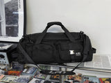 Black Unisex Travel Bag with Utility Buckles and Wet/Dry Compartments V888-ELOSUNG26599