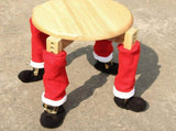 Christmas elements Chair Leg Covers 12-Pack - Festive Polyester Santa Boots for Dining Room V888-ELOSUNG56639
