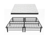Giselle Folding Bed with Mattress Double Portable Foldable Guest Bed Bamboo Cover FOAM-MFM-BF-BAM-D