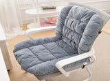 Winter Thick Fleece Seat & Back Cushion Set - 90cm Sofa Office Chair Warmer V1232-BGYD001