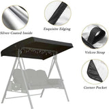 Outdoor Swing Canopy Top Cover, 75'x 47' UV Blocked Waterproof Patio Swing Canopy V1366-AZ2-W-24280
