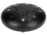 6in Tongue Drum 8Tones Ethereal Hand Pan Drums with Drumstick Percussion InstrumentBlack V1294-YM0721-3117200192312