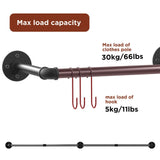 Adjustable Wall-Mounted Clothes Rack V767-JJ-ZZ183