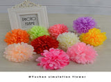 50pcs Artificial Marigold Flowers Fake Flower Heads Garland for Wedding Home Christmas Decor Creamy V1294-YM0714-210910LS03-1
