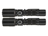 2PCS LED Super Bright Flashlights USB Rechargeable Telescopic Zoom Flashlight for Home Outdoor V1294-YM0901-3117240279111