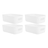 10PCS Cupboard Box Mini Organizer Bin PP Side Handle Rounded Edge Modern Versatile Storage Baskets V1294-YM0901-3117230364611