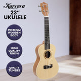 Karrera 23in Ukulele Guitar - Natural UKL-23-NAT