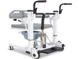 Equipmed Patient Lift Transfer Chair, Easy Hydraulic Height Adjustment, Shower Compatible, Over V219-HELTRNEQHT5A