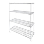 Modular Wire Storage Shelf 1500 x 450 x 1800mm Steel Shelving V63-841171