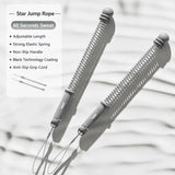 Cordless Spring Swing Battle Rope, 3.09 Lbs A Pair, 16.93in Grey, Indoor Outdoor Arm Muscle Workout V1221-XM-LB2720-GM107