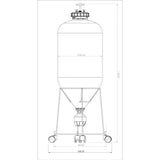 Keg King - Fermenter King Uni Tank - 60L Fermenter V225-9555