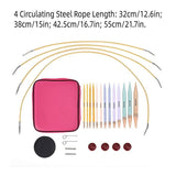 13 pairs of interchangeable needles, circular needles with 2.75 mm10 mm V1188-TAL-07443