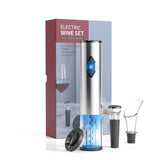Electric Wine Bottle Opener Set - Automatic Corkscrew Pourer Pump Sealer Cutter V238-SUPDZ-39512391155792