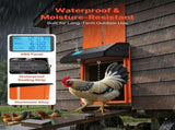 Automatic Chicken Coop Door, Battery Powered Chicken Coop Door with Timer & Manual Setting, V952-JSKMQCSSKGDCNGEKL001V9