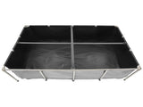 Canvas Fish Pond, 1781.3L Above Ground Fish Pond, PVC Koi Tank with Clear Viewing Panel, Rectangular V952-DSYCHSDTMC21LEAON002V0