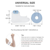 Waterproof Arm Cast Cover for Shower, Reusable Bane Protector for Adult, Soft Silicone Cast Bag for V1369-AZ3-W-18975