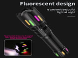 High power white laser LED flashlight, waterproof Type-C rechargeable zoom flashlight for outdoor V1188-MS-313-0676
