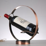 Wine Holder Wine Rack Metal Wine Bottle Storage Shelf -Countertop Crafts Home Decorations V1192-AZ-W-14783