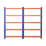 2 x 1.8M Giantz Garage Shelving Warehouse Rack WR-E-9X18-GVN-BOX2