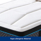 Queen Mattress in Coolmax Memory Foam 6 Zone Pocket Coil Soft Firmness V43-MAT-FUL-Q