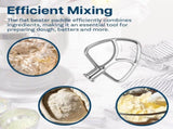 Flat Beater Compatible with KitchenAid 4.5-5 Quart Tilt-Head Stand Mixer,Stainless Steel Paddle V1370-AZ4-08220