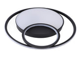 Modern LED Ceiling Light Dimmable Contemporary Black Flush Mount Ceiling Light Fixture for Bedroom V1294-YM0901-3119240065411