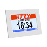 Artiss 8" Digital Day Clock Calendar Alarm White DDC-8INCH-WH