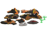 10pcs Volcanic Eruption Model Ornaments Plastic Decoration for Home Decor Friends V1366-AZ2-W-22958