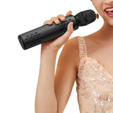 Multifunctional Wireless Bluetooth Karaoke Microphone Black V1263-JX-6968-1