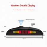 Car Reverse Parking Radar System with 8 Parking Sensors Distance Detection LED Distance Display V1192-AZ-W-0017