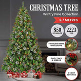 Christabelle 9ft Christmas Tree with Twinkle Lights Wintry Pine 112_NATWP9