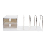 Desk Organizer with Bookends Desktop Storage Box Multi Functional Desk Shelf Organizer for Home V1294-YM0901-3117250168411