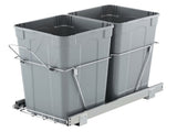 Pullout Trash Can for Kitchen Cabinets,Double Under Sink Garbage Recycling Bin, Under Mount V952-CFLJTDTHSST5OB5S2V0