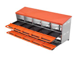 2 Tiers Chicken Nesting Boxes, 10 Compartments, Metal Egg Laying Boxes with Protective Collection V952-JSCDX3045INCT4Y3W002V0