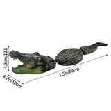 Realistic Floating Alligator Decoy for Pool and Pond, Life Size Floating Crocodile Statue for Garden V1192-AZ-W-33961