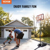 VEVOR Basketball Hoop, 5-7 ft Adjustable Height Portable Backboard System, 28 inch Basketball Hoop & V952-LQK28CKWDJ00OP5HTV0