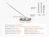 14" Pressure Washer Surface Cleaner, Stainless Steel Pressure Washer Attachments with 4 Wheels, 4000 V952-GYQXJBMQJQYPLEQRIV0